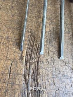 E A Berg 1031 Bevel Edge Chisel Eskilstuna Graduated Set of 12 Woodworking Tools