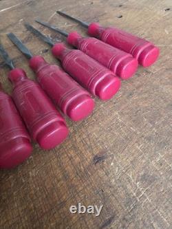 E A Berg 1031 Bevel Edge Chisel Eskilstuna Graduated Set of 12 Woodworking Tools E A Berg 1031 Bevel Edge Chisel Eskilstuna Graduated Set of 12 Woodworking Tools