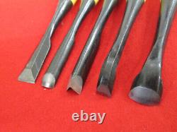 EA607? Sculpture? Chisel? NOMI? 5P? Japanese Carpentry Woodworking Tool