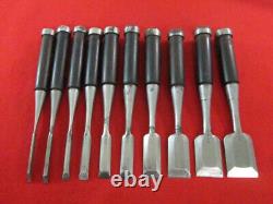 EB632 Japanese Nomi KENDO 3~42mm 10-piece set Chisels CarpentryWoodworkingTool