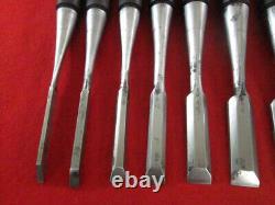 EB632 Japanese Nomi KENDO 3~42mm 10-piece set Chisels CarpentryWoodworkingTool