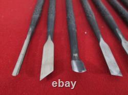 EB702 Japanese Chisels Carving knife 7piece set Carpentry Woodworking Tool NOMI