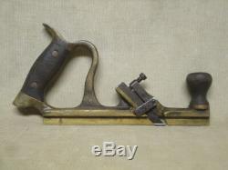 Early Brass Wood Working Groove Plane Prototype Patented Possibly One ofa Kind