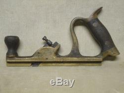 Early Brass Wood Working Groove Plane Prototype Patented Possibly One ofa Kind