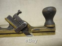 Early Brass Wood Working Groove Plane Prototype Patented Possibly One ofa Kind