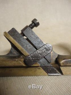 Early Brass Wood Working Groove Plane Prototype Patented Possibly One ofa Kind