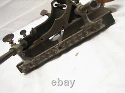 Early Siegley 1890 Patent Combination Plow Plane Wood Tool Carpenter Woodworking