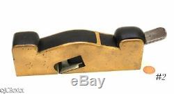 Ebony infill SHOULDER PLANE GUNMETAL 1 3/8th carpenter woodworking tool