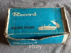 Excellent Complete VTG Record 044C Plough Plane VGC 10 Cutters Box Instructions