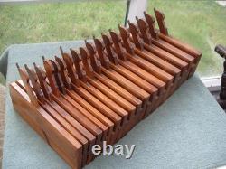 Excellent Half set of 18 Hollow & Round Moulding Planes, by Griffiths, Norwich