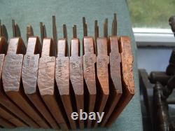 Excellent Half set of 18 Hollow & Round Moulding Planes, by Griffiths, Norwich