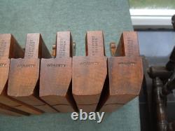 Excellent Half set of 18 Hollow & Round Moulding Planes, by Griffiths, Norwich