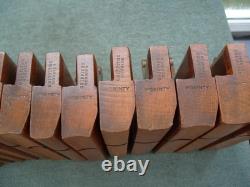 Excellent Half set of 18 Hollow & Round Moulding Planes, by Griffiths, Norwich