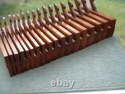 Excellent Half set of 18 Hollow & Round Moulding Planes, by Griffiths, Norwich