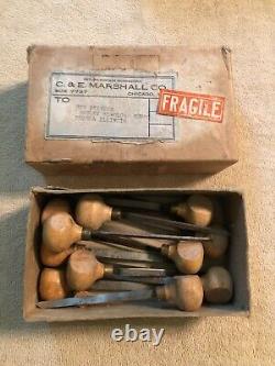 F. L. Grobet Engraving Hand Tools Wood Handles Woodworking