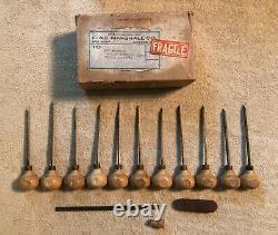 F. L. Grobet Engraving Hand Tools Wood Handles Woodworking