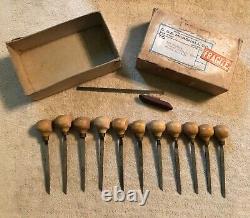 F. L. Grobet Engraving Hand Tools Wood Handles Woodworking