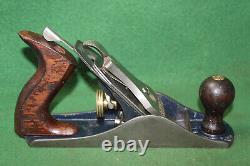 FINE USER Stanley No 4 Type 20 Ca 1962-67 Smooth Woodworking Plane USA Inv#RG04