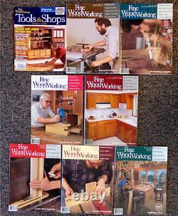 FINE WOODWORKING & WOOD CRAFT 32 Issue Mixed Magazine Lot 1989-2021 Tools Plans