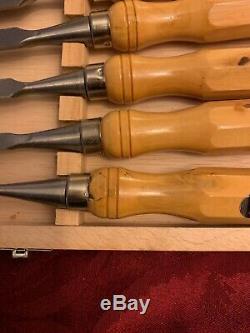 FREUD Professional Woodworking 10-Piece Chisel Set WC110 Vintage made in Spain