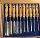 FREUD WC-110 Set of Ten Woodworking Chisels in Original Box Italy