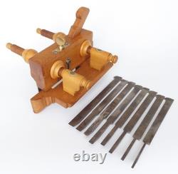 Fine Buck of London Screw Stem Plough, with Full Set of 8 Sorby Irons Fine Buck of London Screw Stem Plough, with Full Set of 8 Sorby Irons