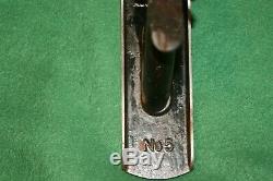 Fine Stanley Bailey No 5 Type 9 Ca 1902-07 Woodworking Jack Plane Inv# EF01