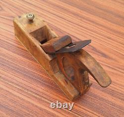 Fine User 19th Century Marked Smooth Woodworking Plane Antique 1800s