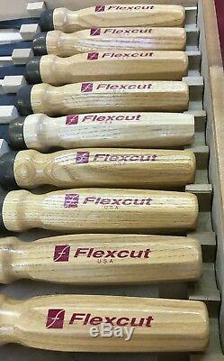 Flexcut Carving Tools, Mallet-Carving Chisels and Gouges, Deluxe Set MC100