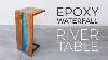 Floating Epoxy Waterfall River Table Woodworking How To Build