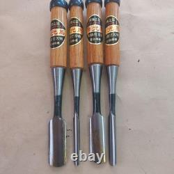 Fujioka Japanese Ura Maru Nomi In-cannel Gouge Set of 4 9 12 21 24mm Unused