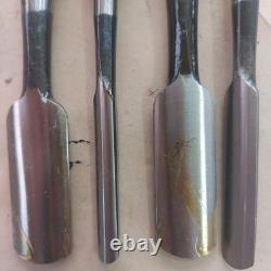 Fujioka Japanese Ura Maru Nomi In-cannel Gouge Set of 4 9 12 21 24mm Unused
