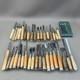 Generic Chisel Set 35pc Woodworking Tools with Wooden Handles Blades