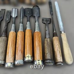 Generic Chisel Set 35pc Woodworking Tools with Wooden Handles Blades