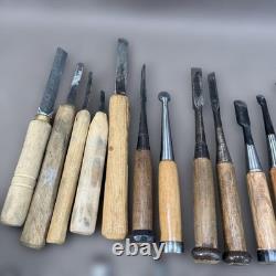 Generic Chisel Set 35pc Woodworking Tools with Wooden Handles Blades
