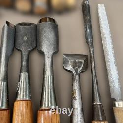 Generic Chisel Set 35pc Woodworking Tools with Wooden Handles Blades