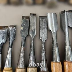 Generic Chisel Set 35pc Woodworking Tools with Wooden Handles Blades