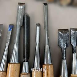 Generic Chisel Set 35pc Woodworking Tools with Wooden Handles Blades