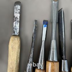 Generic Chisel Set 35pc Woodworking Tools with Wooden Handles Blades