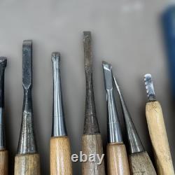 Generic Chisel Set 35pc Woodworking Tools with Wooden Handles Blades