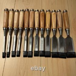 Generic Woodworking Chisel Set 12pc with Safe Blade Covers 6mm 38mm