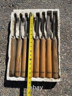Great Neck Chisel Gouge Carving Tool Set Of 8 Pieces 16 Wood Working