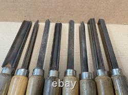 Great Neck Chisel Gouge Carving Tool Set Of 8 Pieces 16 Wood Working