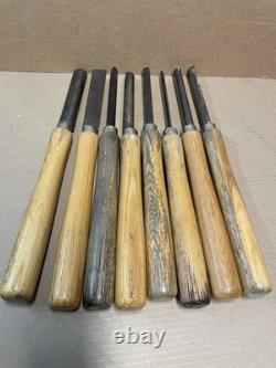 Great Neck Chisel Gouge Carving Tool Set Of 8 Pieces 16 Wood Working