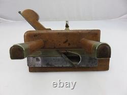 Griffiths Norwich Plough Plow Plane Wood Brass Woodworking Made In England