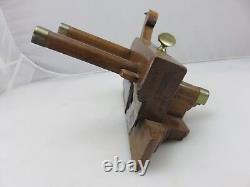 Griffiths Norwich Plough Plow Plane Wood Brass Woodworking Made In England