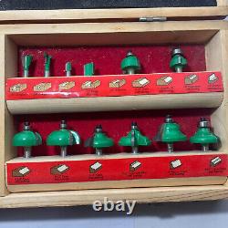 Grizzly 25 pc Router Bit Set Pre-Owned As Is In Case Wood Working Tools