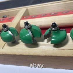 Grizzly 25 pc Router Bit Set Pre-Owned As Is In Case Wood Working Tools