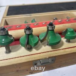 Grizzly 25 pc Router Bit Set Pre-Owned As Is In Case Wood Working Tools