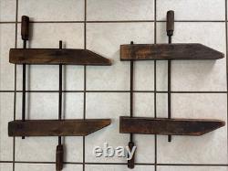 HARGRAVE Wood Clamps 18 X 22 Cabinetmaker / Victorian Matched Pair